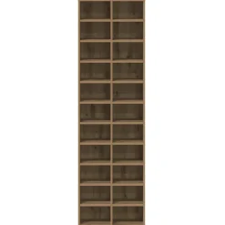 vidaXL Schoenenkast 54x34x183 cm spaanplaat ambachtelijk eikenkleurig