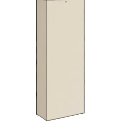 vidaXL Schoenenkast 60x30x166 cm stof crèmekleurig