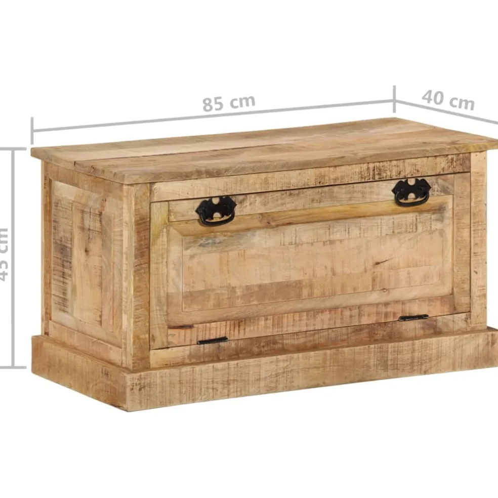 vidaXL Schoenenopbergbank 85x40x45 cm massief mangohout