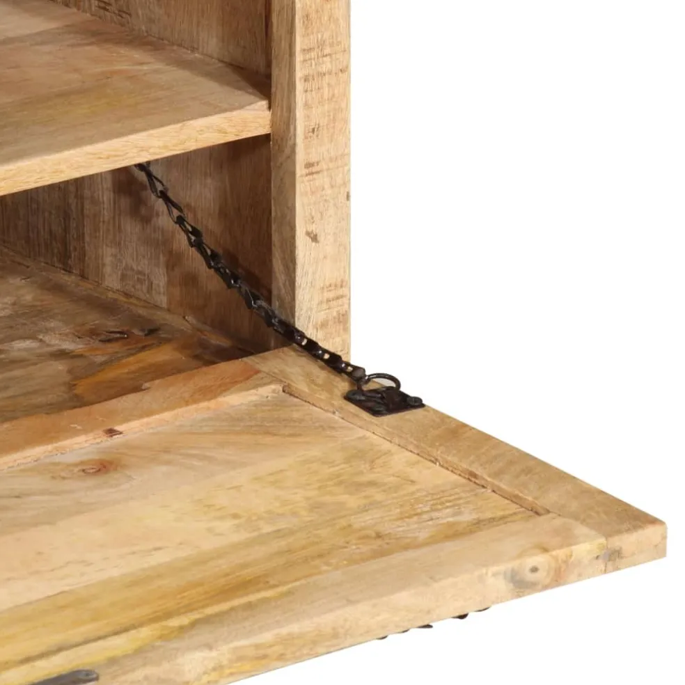 vidaXL Schoenenopbergbank 85x40x45 cm massief mangohout