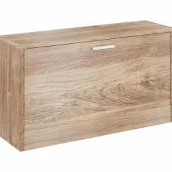vidaXL Schoenenopbergbank 80x24x45 cm eikenkleurig