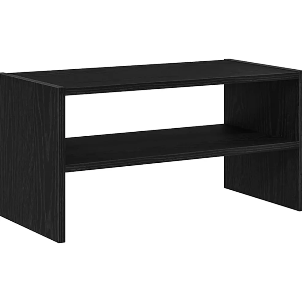 vidaXL Schoenenrek stapelbaar 60x30x30,5 cm zwart eikenkleurig