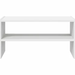 vidaXL Schoenenrek stapelbaar 60x30x30,5 cm wit