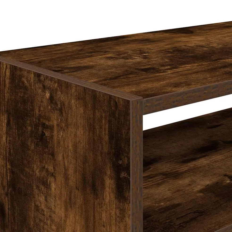 vidaXL Schoenenrek stapelbaar 60x30x30,5 cm gerookt eikenkleurig