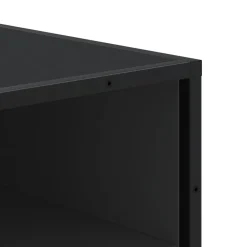 vidaXL Schoenenrek 48x38x97,5 cm bewerkt hout zwart