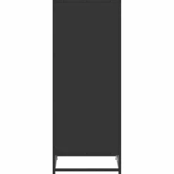 vidaXL Schoenenrek 48x38x97,5 cm bewerkt hout zwart