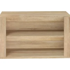 vidaXL Schoenenrek 75x35x45 cm bewerkt hout sonoma eikenkleurig