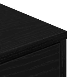 vidaXL Schoenenrek 60 x 35 x 84 cm Bewerkt hout Zwart Eiken