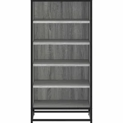 vidaXL Schoenenrek 48x38x97,5 cm bewerkt hout grijs sonoma eikenkleur