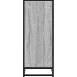 vidaXL Schoenenrek 75 x 35 x 45 cm Bewerkt hout Zwart eiken