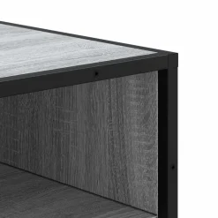 vidaXL Schoenenrek 75 x 35 x 45 cm Bewerkt hout Zwart eiken