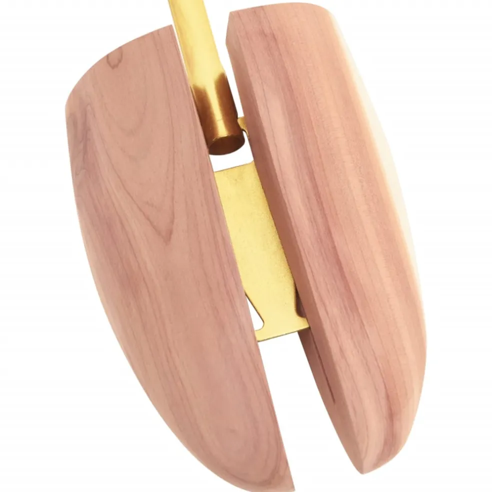 vidaXL Schoenspanner met schoenlepel EU 39-41,5 massief cederhout