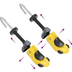 vidaXL Schoenspanners met schoenlepel EU 34-37 kunststof geel