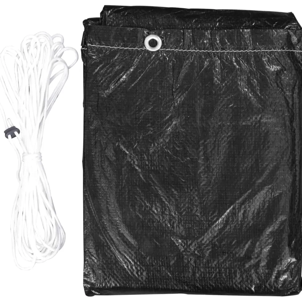 vidaXL Schommelbankhoes met 10 oogjes en 2 ritsen 255x145x170 cm
