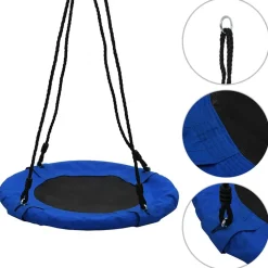 vidaXL Schommel 100 kg 60 cm blauw