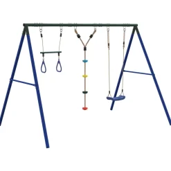 vidaXL Schommelset met schommels, trapeze en ladder