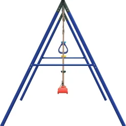 vidaXL Schommelset met schommel, trapeze en klimtouw met schijven