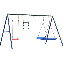 vidaXL Schommelset met schommel, trapeze en nestschommel