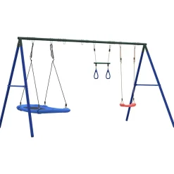 vidaXL Schommelset met schommel, trapeze en nestschommel