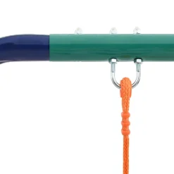 vidaXL Schommelset met 3 zitjes staal
