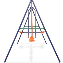 vidaXL Schommelset met 4 zitjes oranje