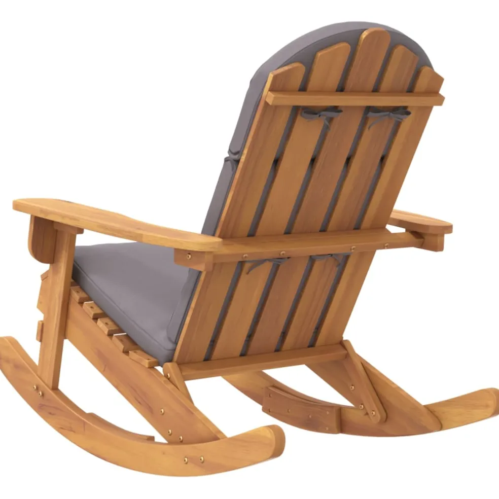 vidaXL Schommelstoel Adirondack met kussens massief acaciahout