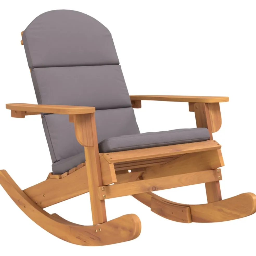 vidaXL Schommelstoel Adirondack met kussens massief acaciahout