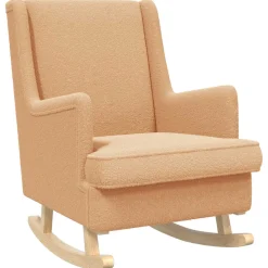 vidaXL Schommelstoel Beige 62 x 80 x 85 cm Bouclé