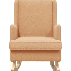 vidaXL Schommelstoel Beige 62 x 80 x 85 cm Bouclé