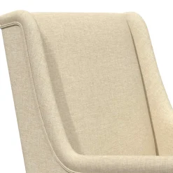 vidaXL Schommelstoel Crème 62 x 80 x 85 cm Stof
