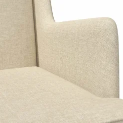 vidaXL Schommelstoel Crème 62 x 80 x 85 cm Stof