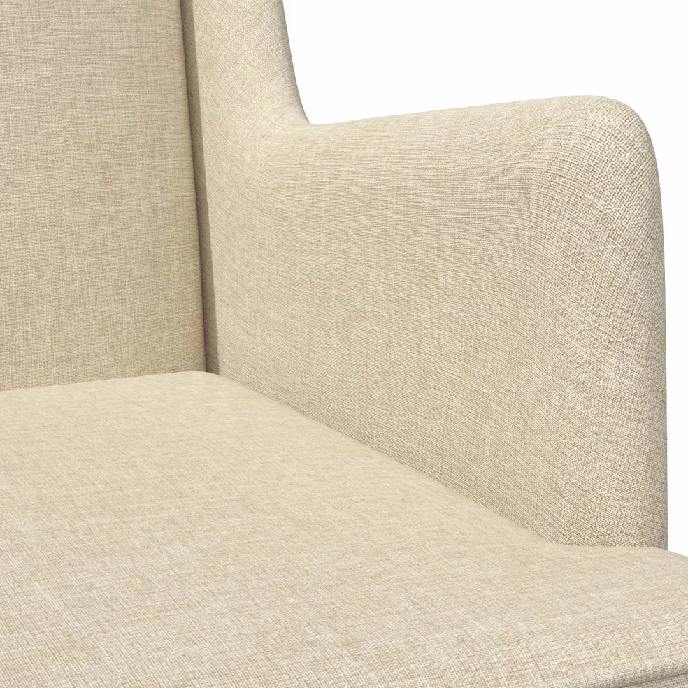 vidaXL Schommelstoel Crème 62 x 80 x 85 cm Stof