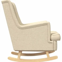 vidaXL Schommelstoel Crème 62 x 80 x 85 cm Stof