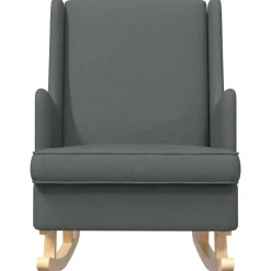 vidaXL Schommelstoel Donkergrijs 62 x 80 x 85 cm Stof