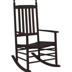 vidaXL Schommelstoelen met gebogen zitting 2 st populierenhout bruin