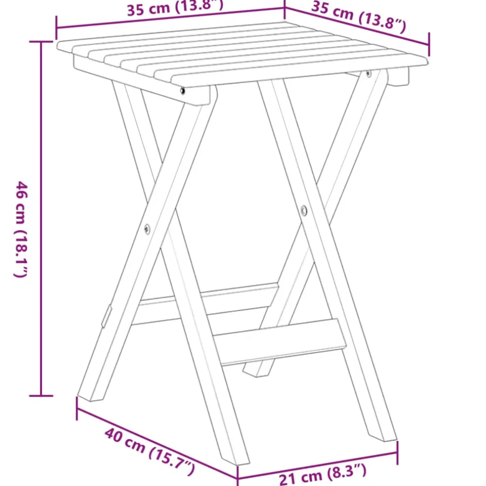 vidaXL Schommelstoelen 2 st met inklapbare tafel populierenhout wit