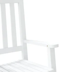 vidaXL Schommelstoelen 2 st voor kinderen massief populierenhout wit
