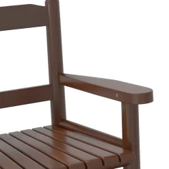 vidaXL Schommelstoelen 2 st voor kinderen massief populierenhout bruin
