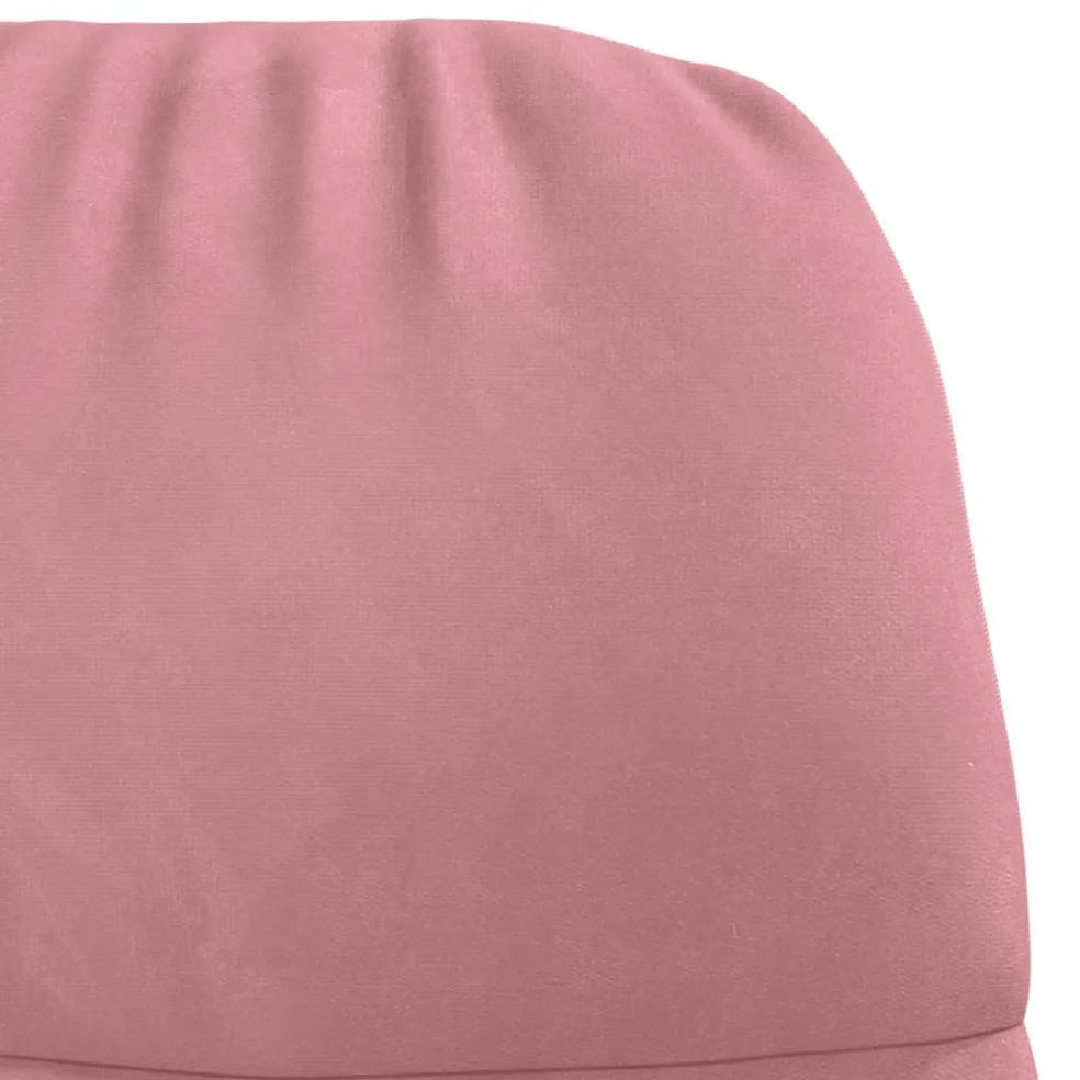 vidaXL Schommelstoel fluweel roze