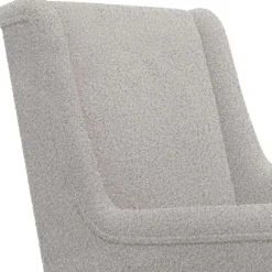 vidaXL Schommelstoel Lichtgrijs 62 x 80 x 85 cm Bouclé