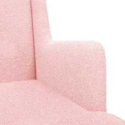 vidaXL Schommelstoel Roze 62 x 80 x 85 cm Bouclé