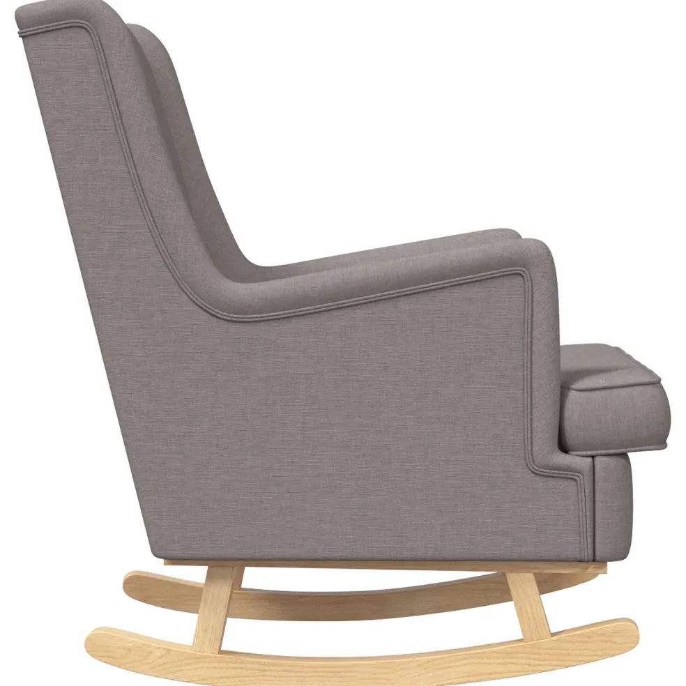 vidaXL Schommelstoel Taupe 62 x 80 x 85 cm Stof