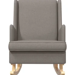 vidaXL Schommelstoel Taupe 62 x 80 x 85 cm Stof