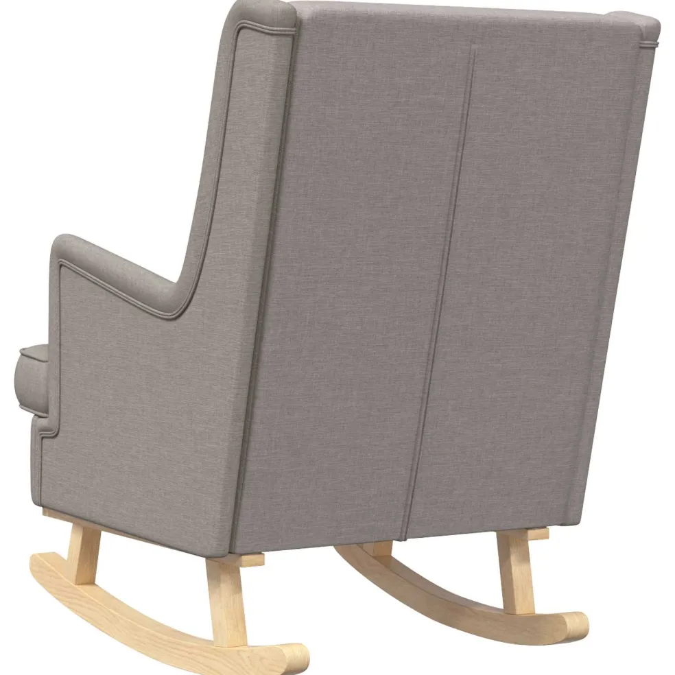 vidaXL Schommelstoel Taupe 62 x 80 x 85 cm Stof