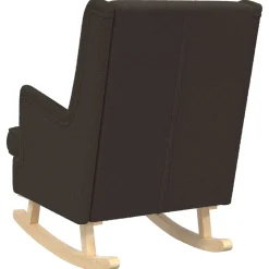 vidaXL Schommelstoel Zwart 62 x 80 x 85 cm Bouclé