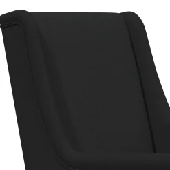 vidaXL Schommelstoel Zwart 62 x 80 x 85 cm Stof