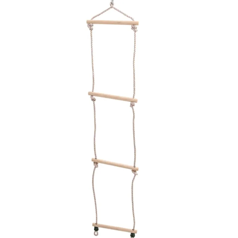 vidaXL Schommelzitje en touwladder 37x15 cm PE blauw