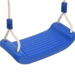 vidaXL Schommelzitjes 2 st met touwen 37x15 cm polyetheen blauw