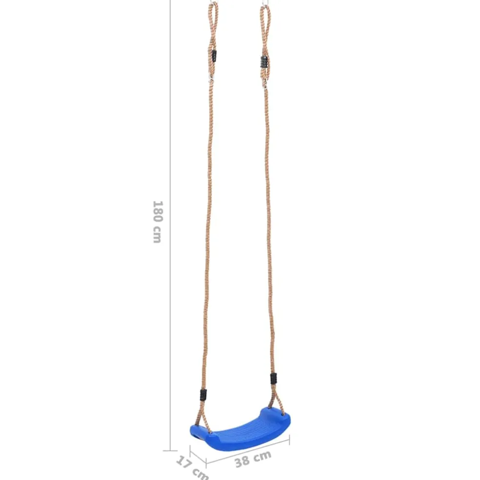 vidaXL Schommelzitje voor kinderen blauw