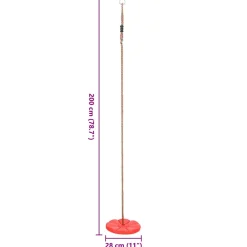 vidaXL Schotelschommel 200 cm rood